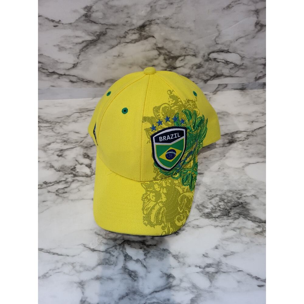 Brazil adjustable soccer Hat